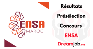 Résultats Présélection Concours ENSA
