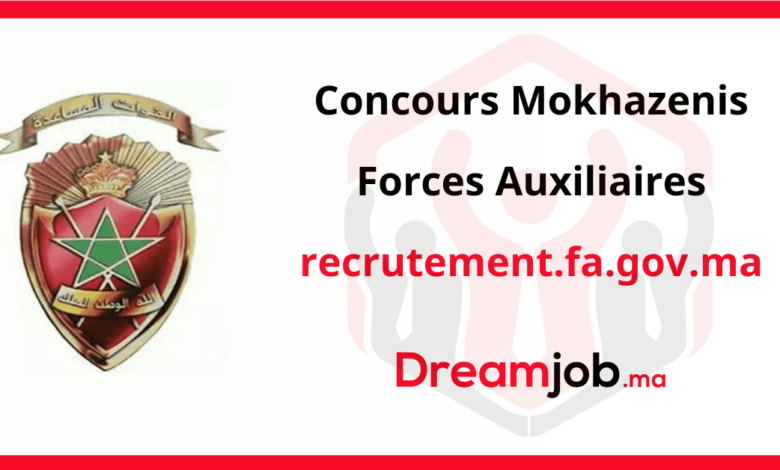 Concours Mokhazenis Forces Auxiliaires